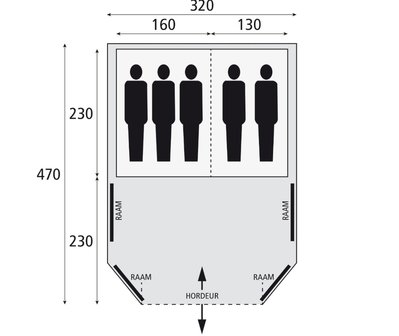 Bardani Airwave 300 B&#039;Cool | Opblaasbare Tent | 5 Persoons Tent