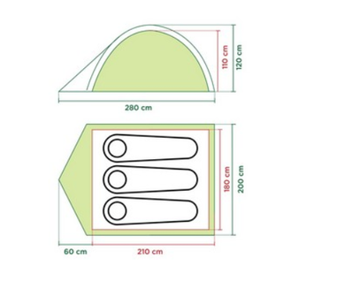 Coleman Darwin 3 | Koepeltent | 3 Persoons Tent