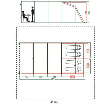 Plattegrond Coleman Aspen 4L