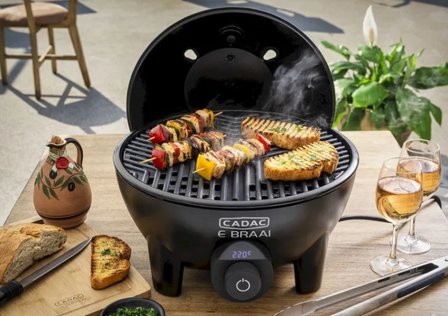 CADAC E-Braai | BBQ Dome Black | Elektrische Barbecue