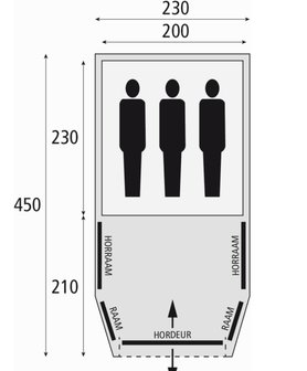 Bardani Airwave 230 B&#039;Cool  | Opblaasbare Tent | 3 Persoons Tent