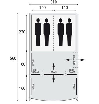 Safarica Indian Hills 310 Air | Opblaasbare Tent | 4 Persoons Tent