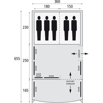 Safarica Indian Hills 360 Air | Opblaasbare Tent | 5 Persoons Tent