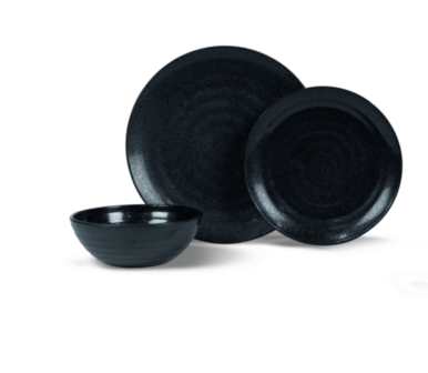 Kampa Ebony Cobble 12-delig servies