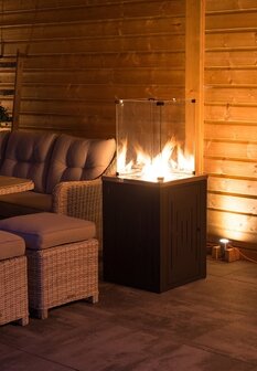 Cozy Living Sfeerhaard Lagos | Carbon Black | Terrashaard