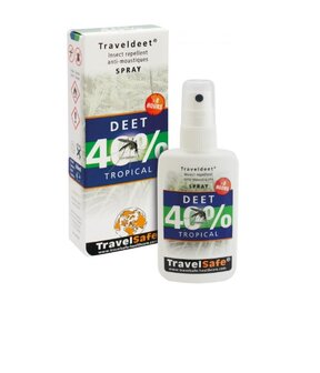 Travelsafe | Traveldeet Spray 40% | Muggenspray