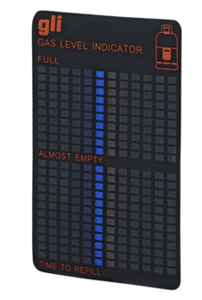 Gasleven indicator