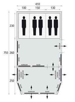 Plattegrnd Barani Royal Prestige Air 410