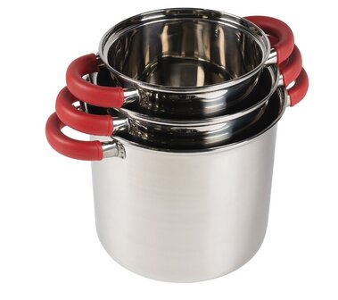 Kampa Space Saver DeLuxe Pannenset | RVS 