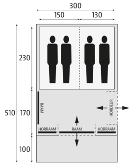 Plattegrond Spitfire 300 RSTC