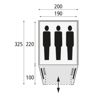 Safarica Kenia 200 TC | | Koepeltent | 3 Persoons Tent 