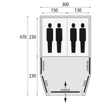 Bardani Airwave 300 B&#039;Cool | Opblaasbare Tent | 4 Persoons Tent