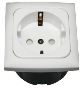 C-line wandcontactdoos wit