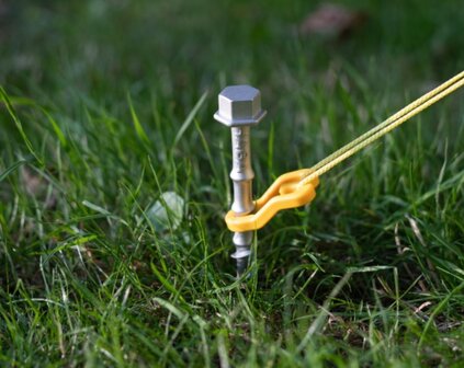 Alu-Camp Schroefharingen 31cm | 4 Stuks | Incl. Adapter en Moersleutel