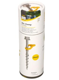Alu-Camp Schroefharingen 31cm | 4 Stuks | Incl. Adapter en Moersleutel
