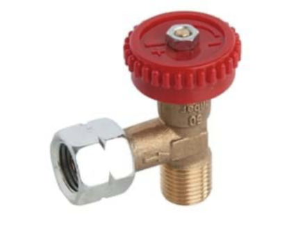 Haakse kraan 1/4" links binnen x !/4" li buiten