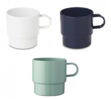 Mepal Koffiekop Basic Retro Green/Blauw/Wit