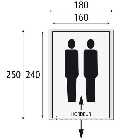 Bardani Escape 180 | Pop Up Tent | 2 Persoons Tent
