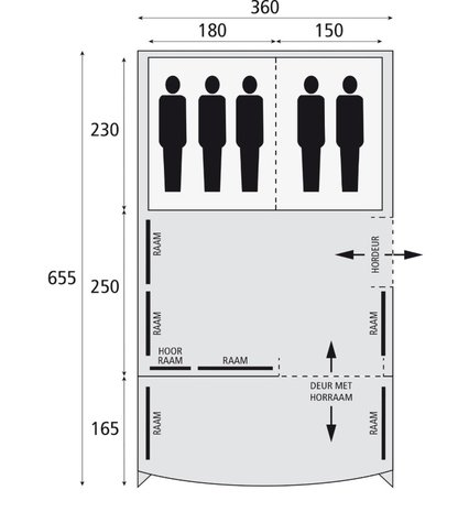 Safarica Pacific Reef 360 TC | Tunneltent | 5 Persoons Tent