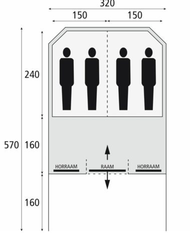 Bardani Greenland 320 RSTC | Piramidetent | 4 Persoons Tent