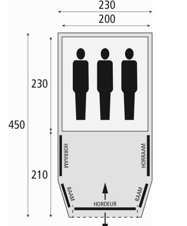 Bardani Airwave 230 B'Cool  | Opblaasbare Tent | 3 Persoons Tent