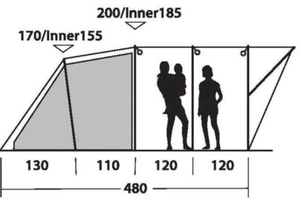 Outwell Lawndale 6 | Tunneltent | SALE