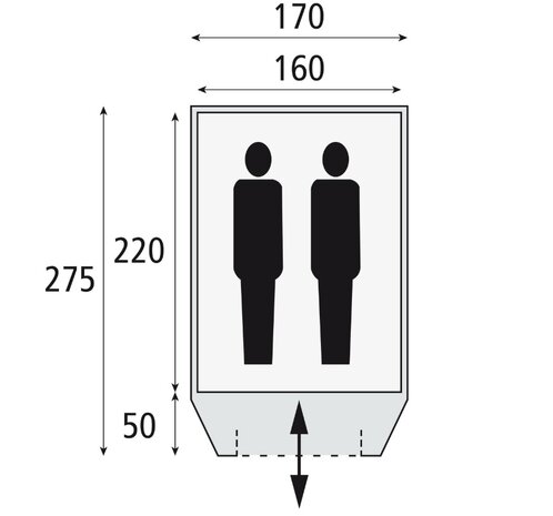 Safarica Dakar 170 TC | Koepeltent | 2 Persoons Tent