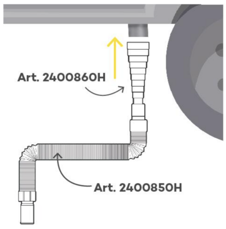 Haba Set Afvalwaterslang + Adapter