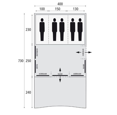 Bardani Spitfire 400 XL Deluxe RSTC | Tunneltent | SHOWMODEL