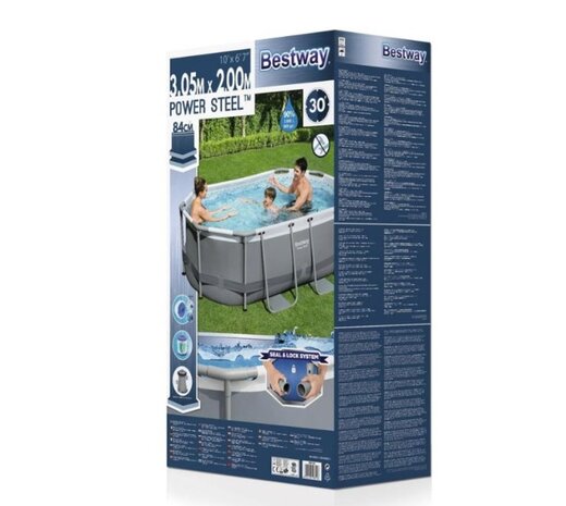 Bestway Zwembad Powersteel | Ovaal | 305 x 200  | OP=OP!