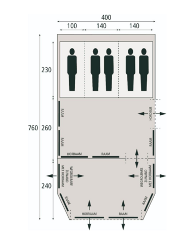Bardani Royal Prestige 400 RSC | Tunneltent | AANBIEDING